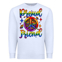 White proud friend Premium Sweatshirt - JahusDesignShop