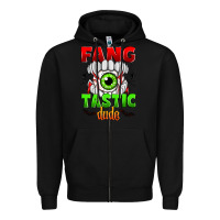 Black fang tastic dude Zipper Hoodie - Zillion Design Studio