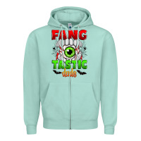 Seafoam fang tastic dude Zipper Hoodie - Zillion Design Studio