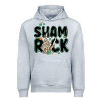 Heather Grey sham rock Urban Hoodie - MaliasSmallBusiness