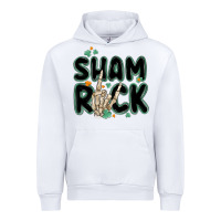 White sham rock Urban Hoodie - MaliasSmallBusiness