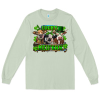 Matcha St Patricks Day Lucky Heifers Long Sleeve Tee - RanaPortraitStore