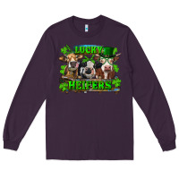 Plum St Patricks Day Lucky Heifers Long Sleeve Tee - RanaPortraitStore