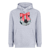 Heather Grey coquette soccer bow Heavyweight Hoodie - JahusDesignShop