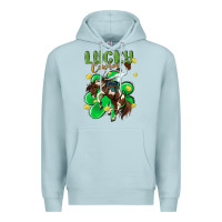Blue Mist lucky cowboy Premium Hoodie - MaliasSmallBusiness