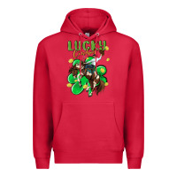 Cardinal lucky cowboy Premium Hoodie - MaliasSmallBusiness