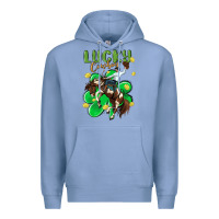 Colony Blue lucky cowboy Premium Hoodie - MaliasSmallBusiness