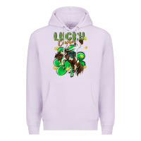 Lilac lucky cowboy Premium Hoodie - MaliasSmallBusiness
