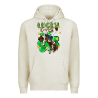 Oatmeal Heather lucky cowboy Premium Hoodie - MaliasSmallBusiness