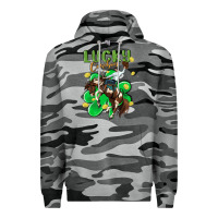 Slate Camo lucky cowboy Premium Hoodie - MaliasSmallBusiness
