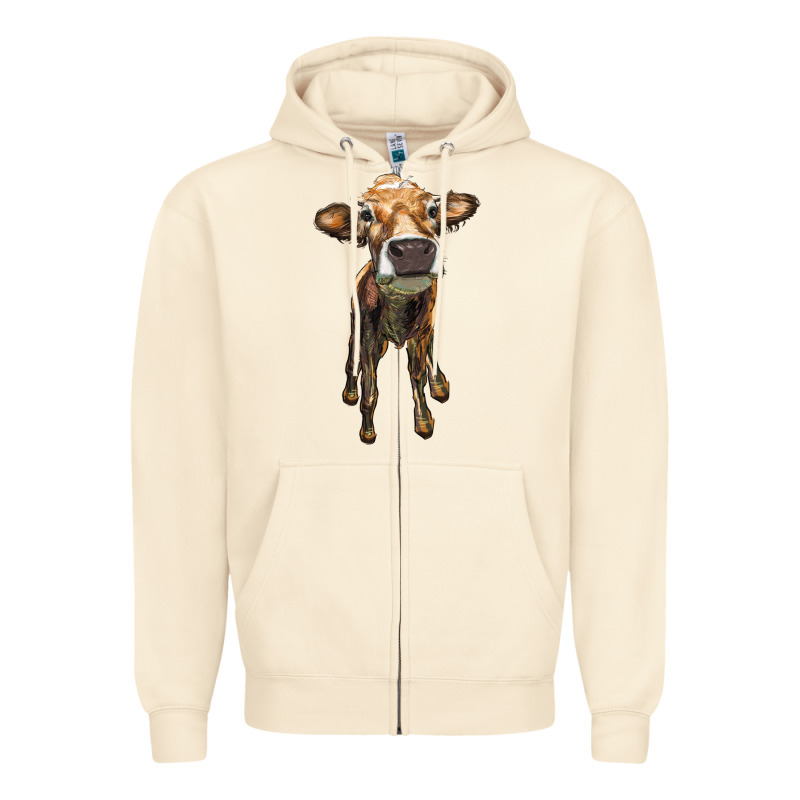 Heifer Cow Zipper Hoodie by RanaPortraitStore | Teevron