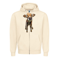 Sandshell heifer cow Zipper Hoodie - RanaPortraitStore