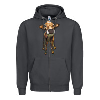 Smoke heifer cow Zipper Hoodie - RanaPortraitStore