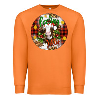 Carrot Christmas feeling jolly cow ornament Premium Sweatshirt - Artiststas
