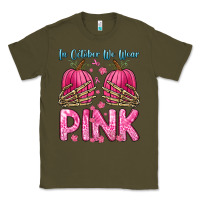Army Green in october we wear pink Classic Tee - Zillion Design Studio