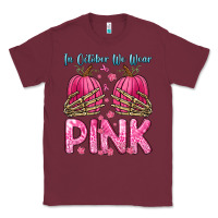 Burgundy in october we wear pink Classic Tee - Zillion Design Studio