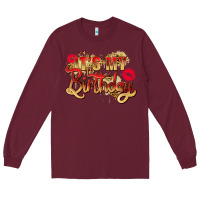 Burgundy it's my birthday Long Sleeve Tee - Zillion Design Studio