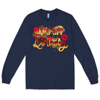 Navy it's my birthday Long Sleeve Tee - Zillion Design Studio