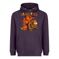 Plum hello fall pumpkins  cowgirl  and roses Heavyweight Hoodie - AdoDesignShop