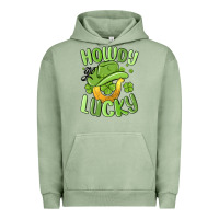Pigment Oil Green howdy go lucky st patrics day Urban Hoodie - MaliasSmallBusiness
