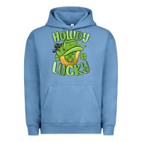 Pigment Pebble Blue howdy go lucky st patrics day Urban Hoodie - MaliasSmallBusiness