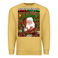 Antique Gold Christmas Feeling Jolly Santa Premium Sweatshirt - Artiststas