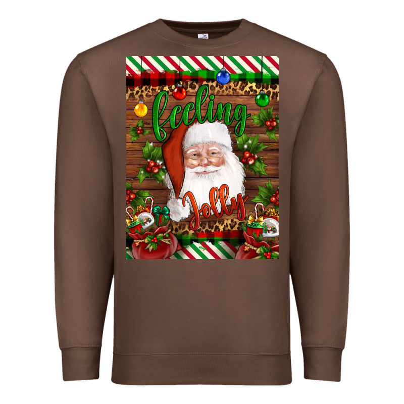 Christmas Feeling Jolly Santa Premium Sweatshirt by Artiststas | Teevron