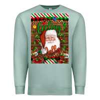 Seafoam Christmas Feeling Jolly Santa Premium Sweatshirt - Artiststas
