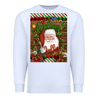 White Christmas Feeling Jolly Santa Premium Sweatshirt - Artiststas