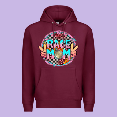 Race Mom With Leopard And Peace Hand Premium Hoodie Designed By Adodesignshop