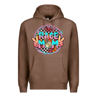 Chestnut race mom with leopard and peace hand Premium Hoodie - AdoDesignShop