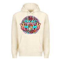 Sandshell race mom with leopard and peace hand Premium Hoodie - AdoDesignShop