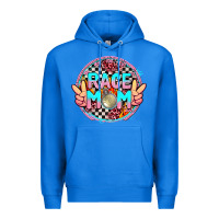 True Royal race mom with leopard and peace hand Premium Hoodie - AdoDesignShop