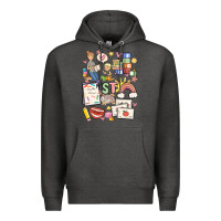 Charcoal Heather can't talk right now doing speech therapy stuff Premium Hoodie - MaliasSmallBusiness
