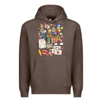 Coffee can't talk right now doing speech therapy stuff Premium Hoodie - MaliasSmallBusiness