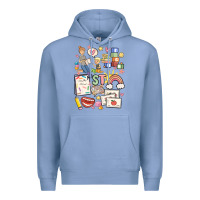 Colony Blue can't talk right now doing speech therapy stuff Premium Hoodie - MaliasSmallBusiness