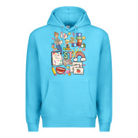 Ocean Blue can't talk right now doing speech therapy stuff Premium Hoodie - MaliasSmallBusiness
