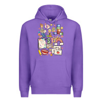 Purple can't talk right now doing speech therapy stuff Premium Hoodie - MaliasSmallBusiness