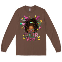 Chestnut afro locs hair stylist messy bun tbw Long Sleeve Tee - texasbilliewilder