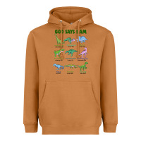 Meerkat god says i am dinosaurs Heavyweight Hoodie - JahusDesignShop