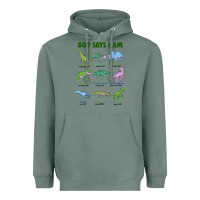 Sage god says i am dinosaurs Heavyweight Hoodie - JahusDesignShop