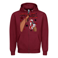 Burgundy I Have Two Moods Black and Red Sneakers Afro Girl Zipper Hoodie - texasbilliewilder
