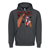 Smoke I Have Two Moods Black and Red Sneakers Afro Girl Zipper Hoodie - texasbilliewilder