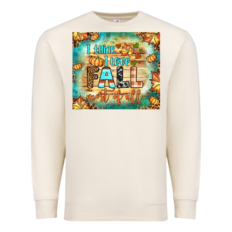 I Think I Love Fall Most Of All Tumbler Premium Sweatshirt by BundleAndBundleShop | Teevron