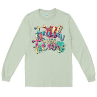 Matcha faith over fear Long Sleeve Tee - Zillion Design Studio