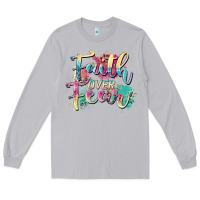 Moon Dust faith over fear Long Sleeve Tee - Zillion Design Studio