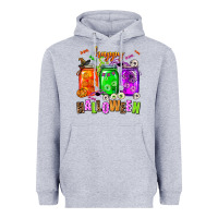 Heather Grey happy halloween jars and horror Heavyweight Hoodie - AdoDesignShop