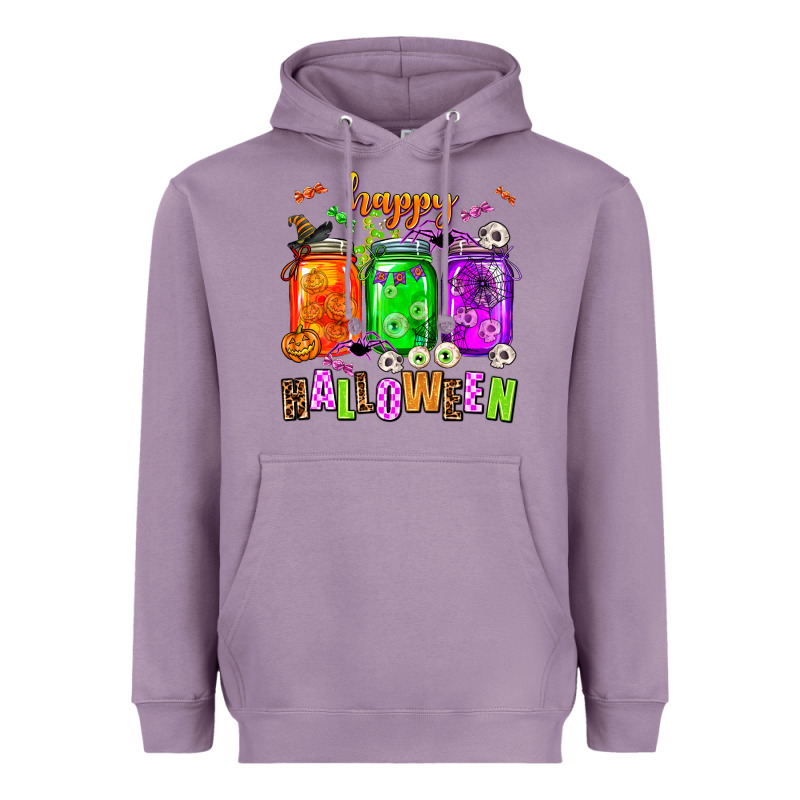 Happy Halloween Jars And Horror Heavyweight Hoodie by AdoDesignShop | Teevron