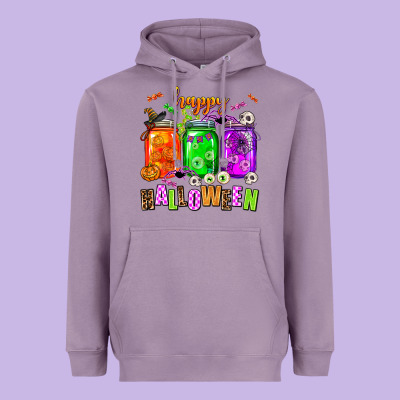 Happy Halloween Jars And Horror Heavyweight Hoodie Designed By Adodesignshop