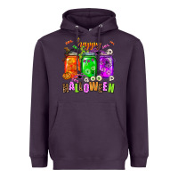 Plum happy halloween jars and horror Heavyweight Hoodie - AdoDesignShop